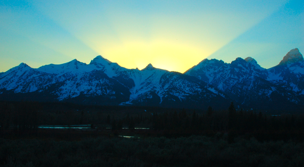 Teton Sun Set